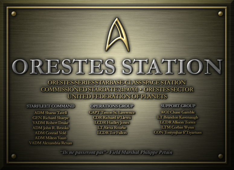 Orestes Station Dedication Plaque