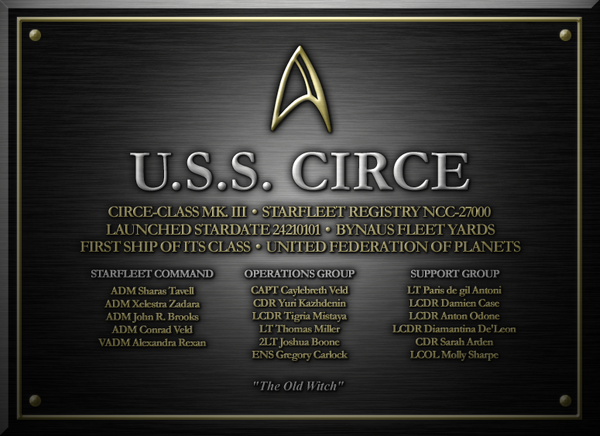 new CIRCE Dedication Plaque